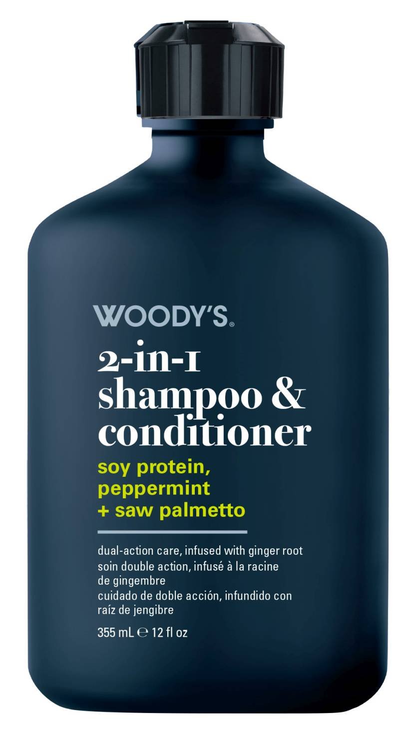 WOODY'S 2-IN-1 SHAMPOO & CONDITIONER 12 OZ