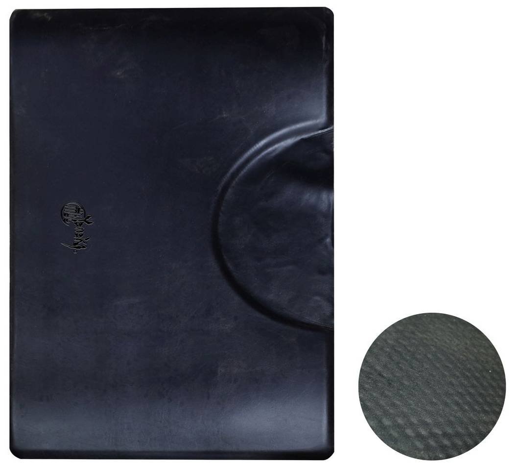 YANAKI CHAIR MAT RECTANGLE BLACK SOLID