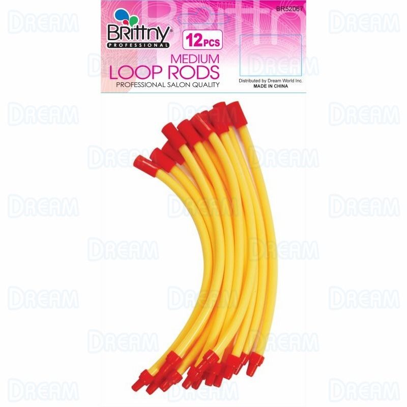 Brittny Loop Rods-Yellow 12 Count, Medium, DIA: 0.5″ - Dream World