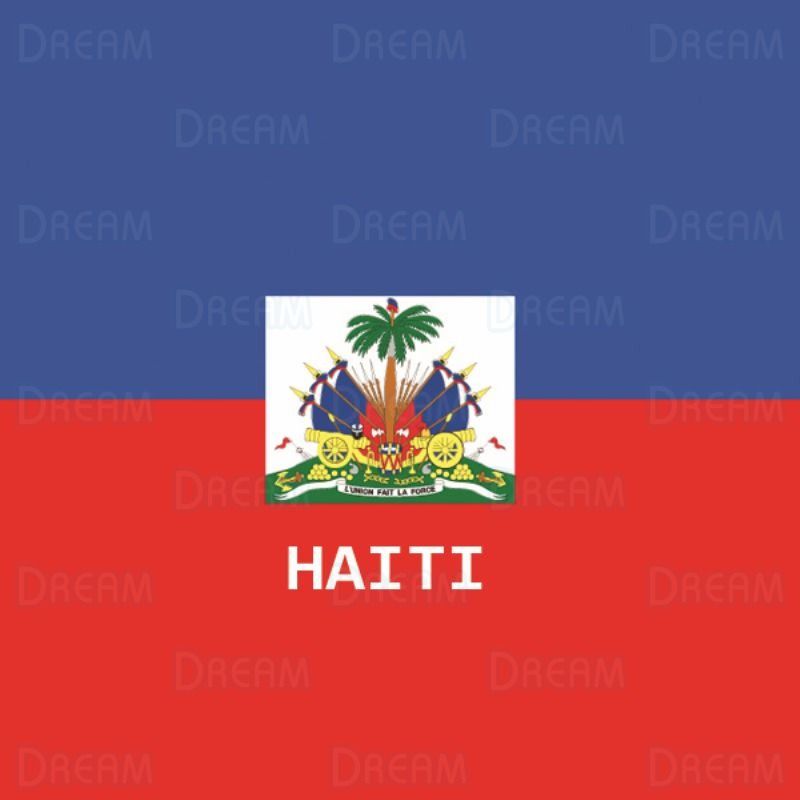 DREAM BANDANA - FOLDED FLAG HAITI - Dream World