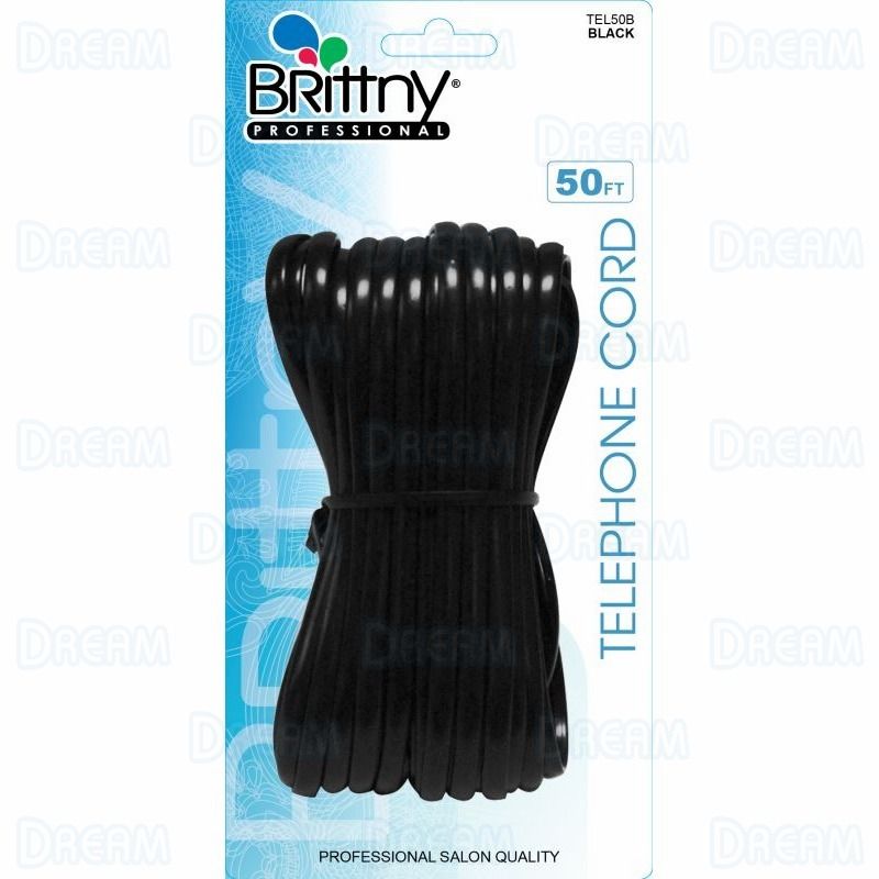 Brittny 50 Ft Phone Cord – Black – Dream World